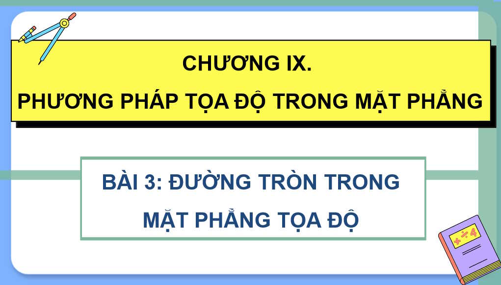  Đường tròn trong mặt phẳng toạ độ