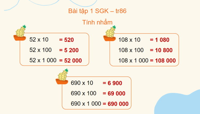 PowerPoint Toán 4 Bài 37: Luyện tập chung