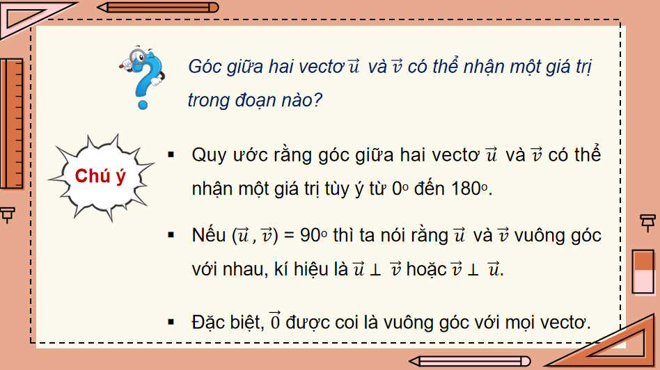 Giáo án Toán 10 Bài 11: Tích vô hướng của hai vectơ