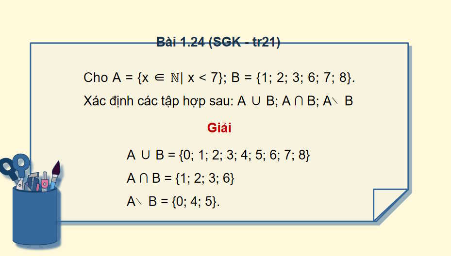 Giáo án Toán 10 Bài tập cuối chương 1