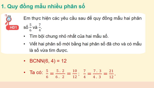 PowerPoint Toán 6 Bài 24: So sánh phân số. Hỗn số dương