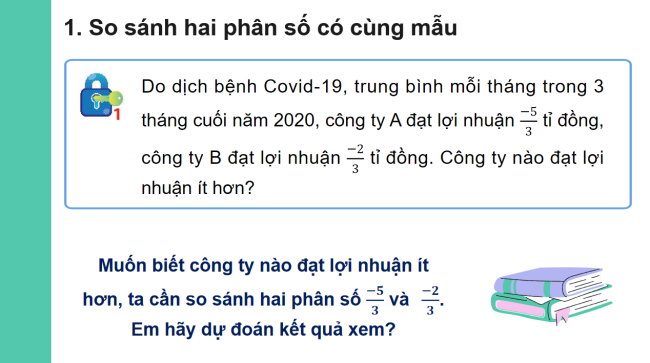PowerPoint Toán 6 Bài 3: So sánh phân số
