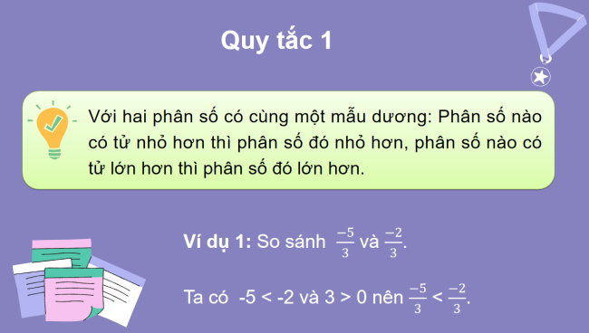 PowerPoint Toán 6 Bài 3: So sánh phân số