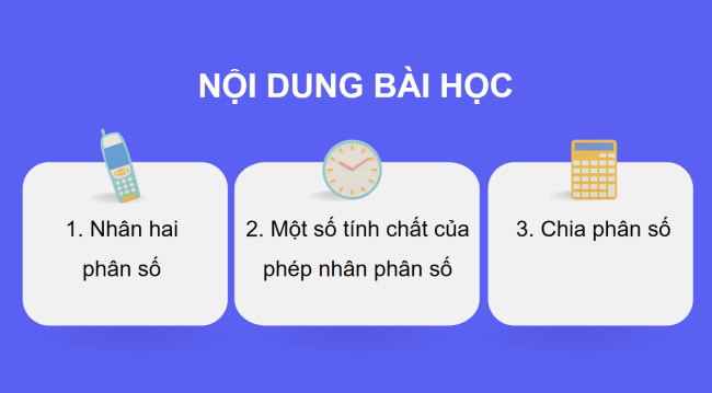 PowerPoint Toán 6 Bài 5: Phép nhân và phép chia phân số