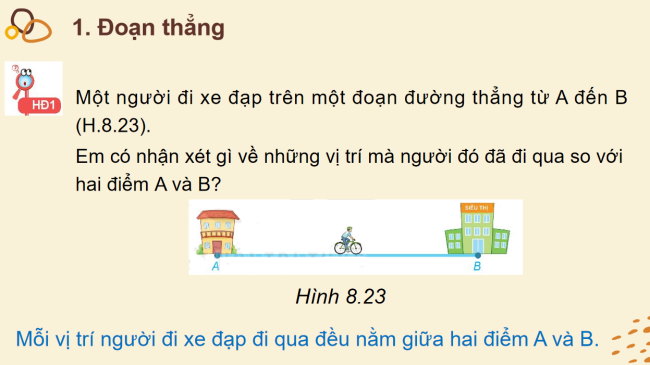 PowerPoint Toán 6 Bài 34: Đoạn thẳng. Độ dài đoạn thẳng