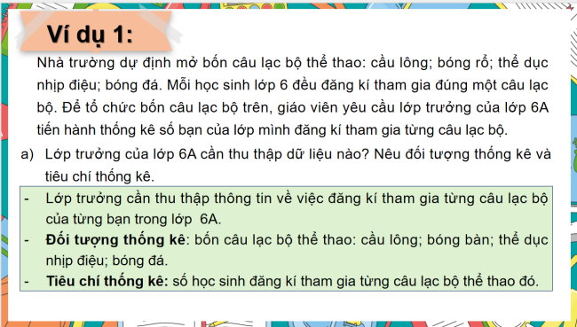 PowerPoint Toán 6 Bài 1: Thu thập, tổ chức, biểu diễn, phân tích và xử lí dữ liệu