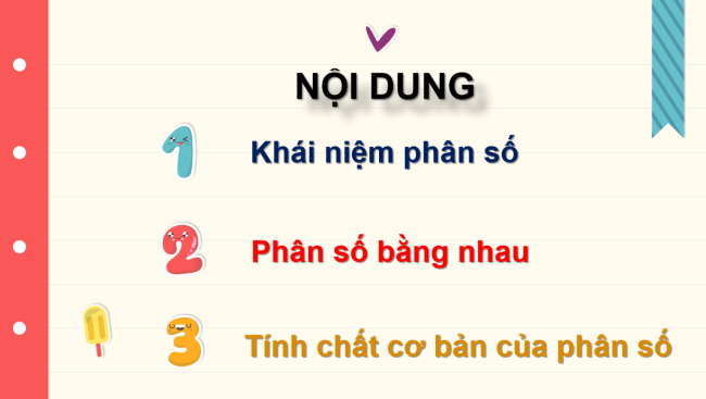 PowerPoint Toán 6 Bài 1: Phân số với tử và mẫu là số nguyên