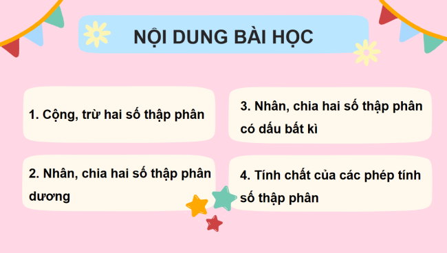 PowerPoint Toán 6 Bài 2: Các phép tính với số thập phân