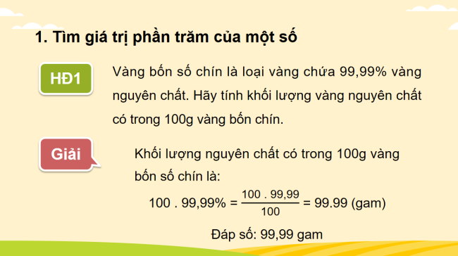 PowerPoint Toán 6 Bài 5: Bài toán về tỉ số phần trăm