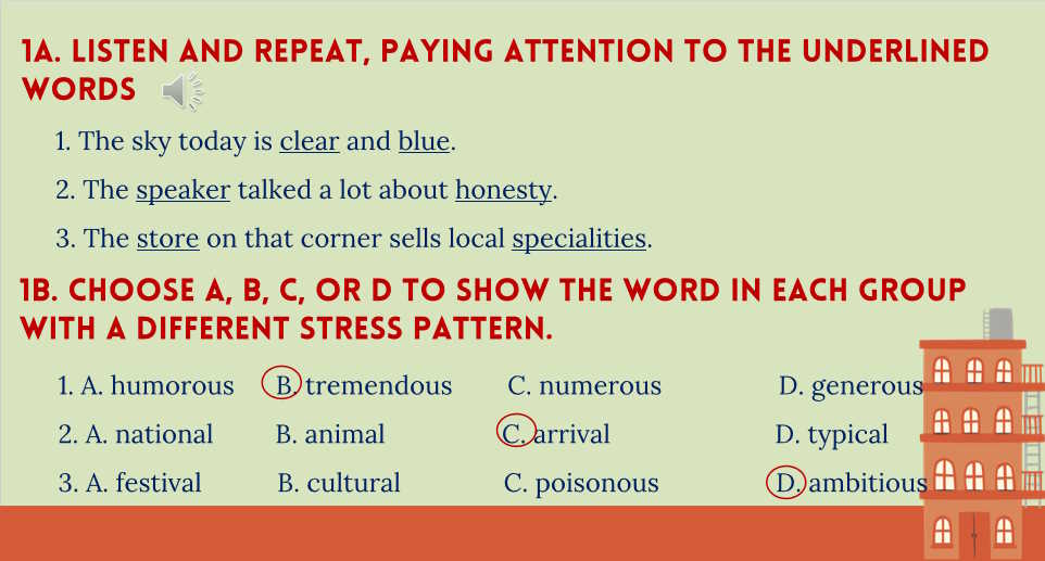 Giáo án Tiếng Anh 8 Review 3: Language