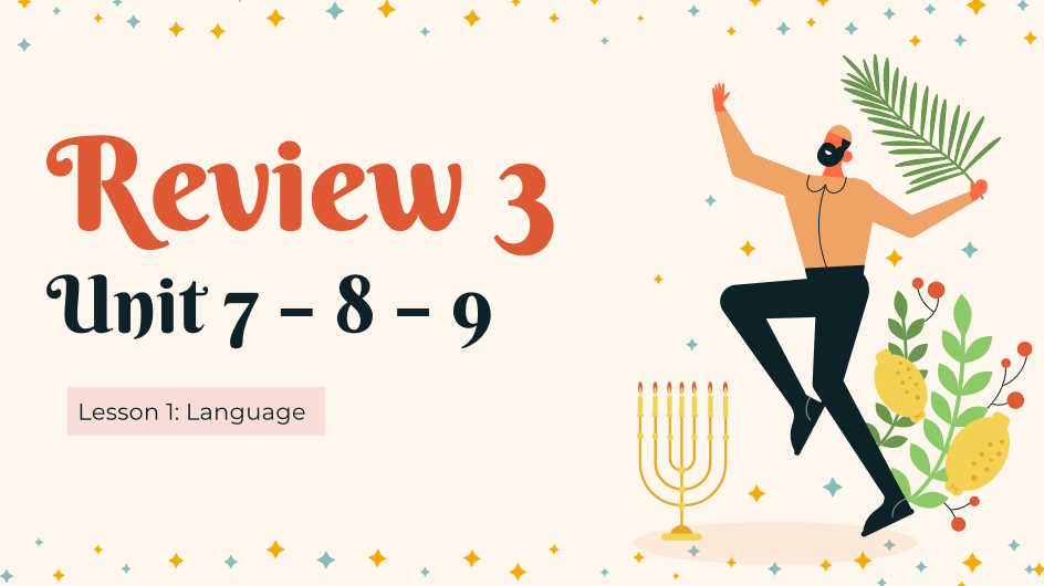 Tiếng Anh 7 Review 3: Language