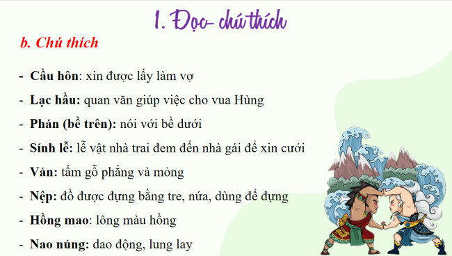 PowerPoint Ngữ văn 6 Bài 6: Sơn Tinh, Thủy Tinh