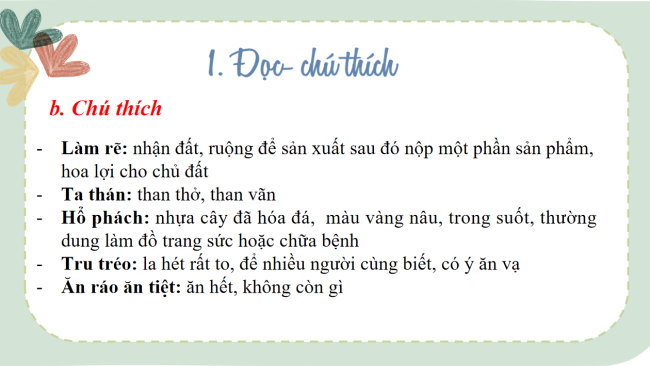 PowerPoint Ngữ văn 6 Bài 7: Cây khế