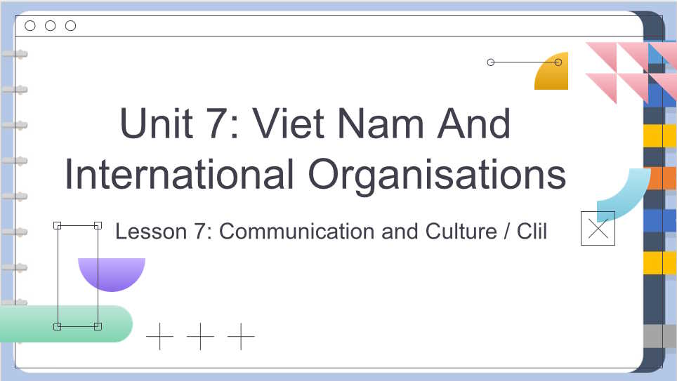 Giáo án Tiếng Anh 10 Unit 7: Communication and Culture