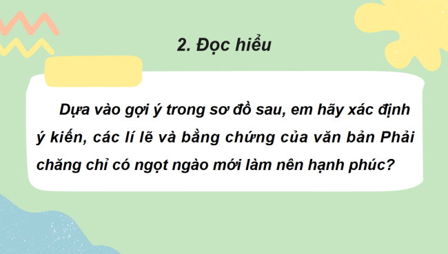 PowerPoint Ngữ văn 6 Bài 8: Phải chăng chỉ có ngọt ngào mới làm nên hạnh phúc?