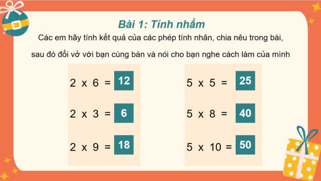 PowerPoint Toán 2: Em ôn lại những gì đã học trang 40