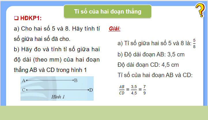 Giáo án Toán 8 Bài 1: Định lí Thalès trong tam giác 