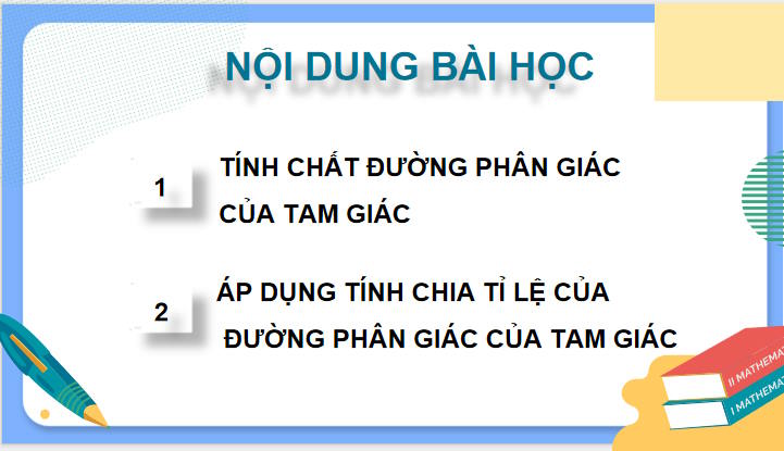 Giáo án Toán 8 Bài 3: Tính chất đường phân giác của tam giác 