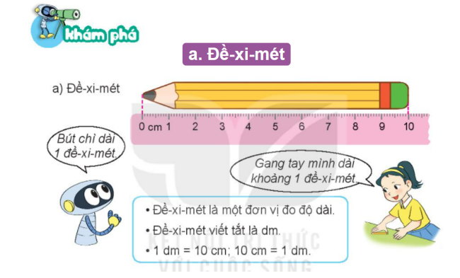 PowerPoint Toán 2 Bài 55: Đề-xi-mét. Mét. Ki-lô-mét