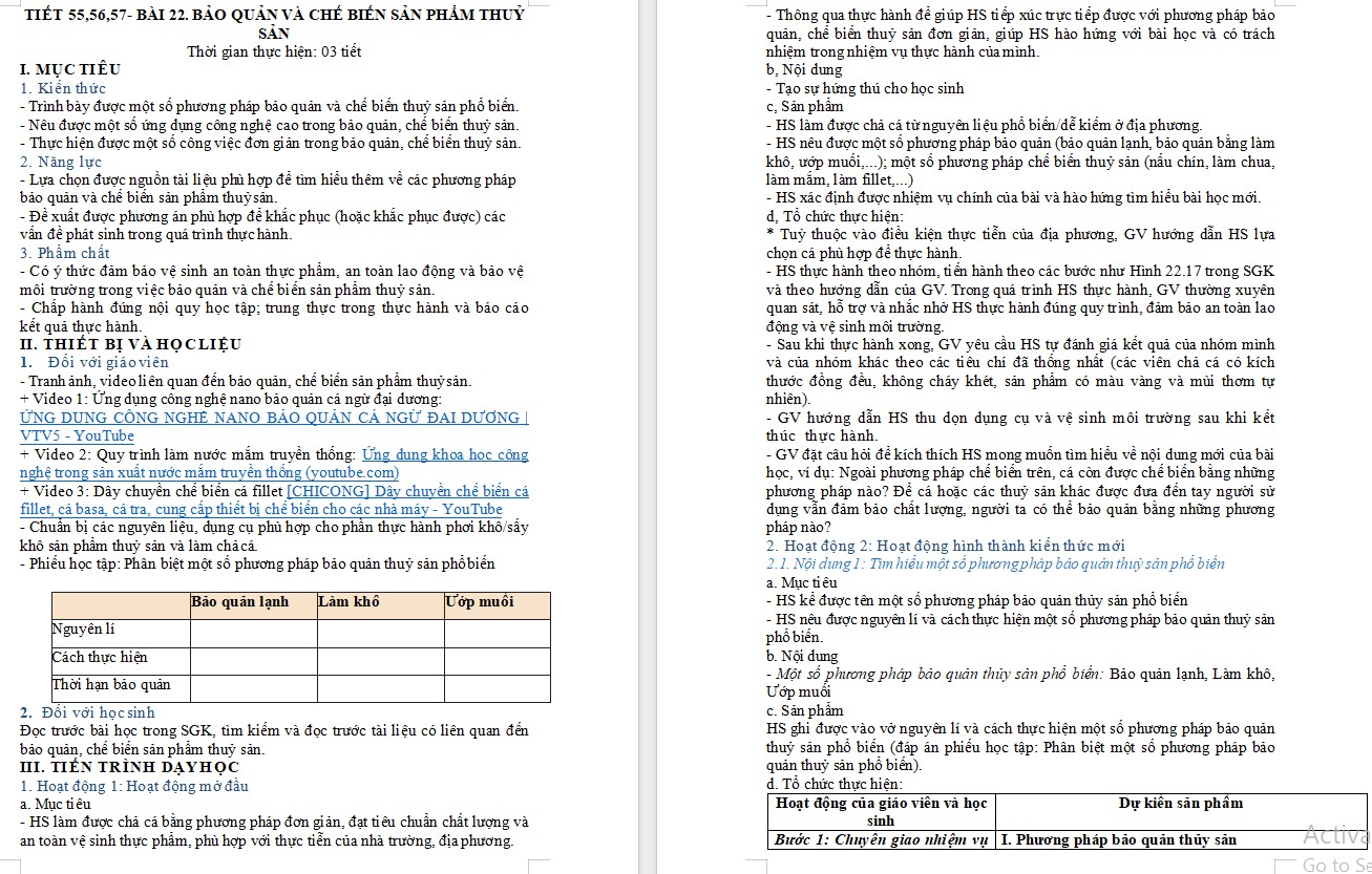 Giáo án Bài 22 Công nghệ 12 Kết nối tri thức