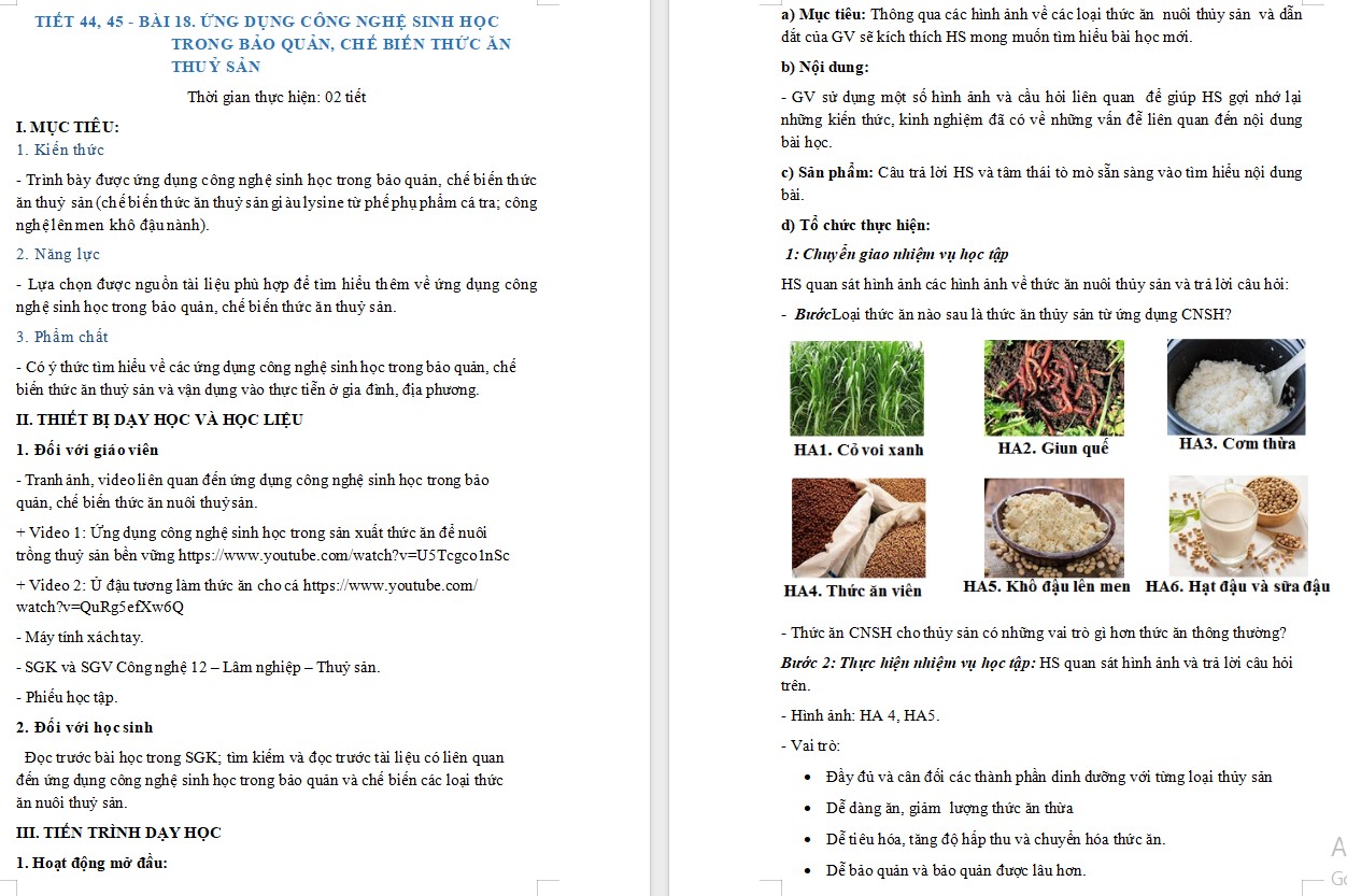 Giáo án Bài 18 Công nghệ 12 Kết nối tri thức