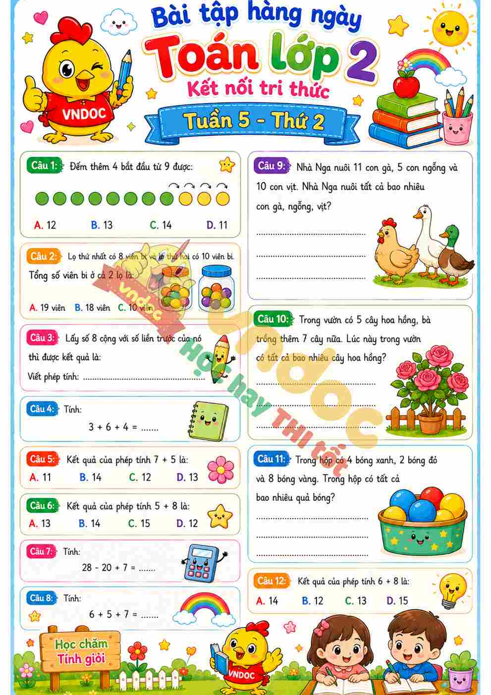 mh bthn toan lop 2 tuan 5 thu 2*12090